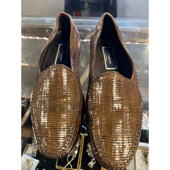 Bragano Other - Bragano Cole Haan Men's Brown Woven Leather Loafers Italy 9.5M